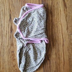 Leopard print swaddle